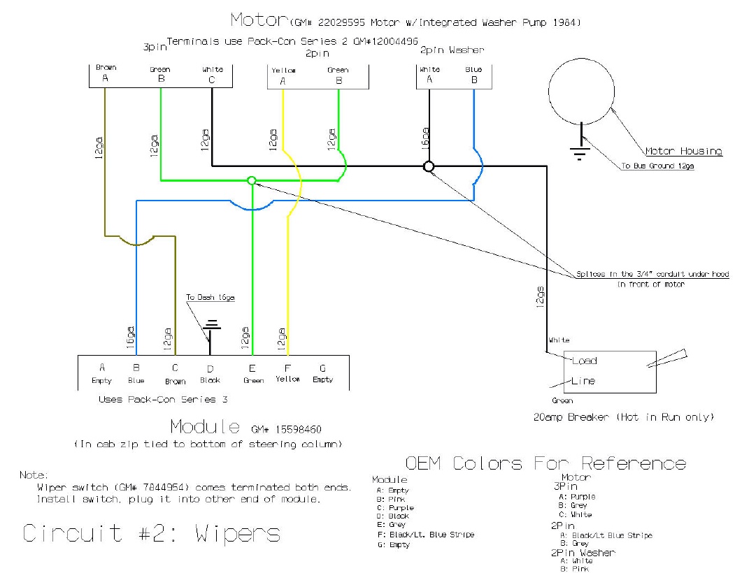 1986 S10 Wiper Motor Wiring Diagram